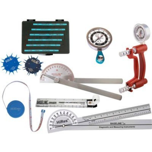 Fabrication Enterprises BaselineÂ 8-Piece LiTEÂ Hand Evaluation Set, Red 12-0126